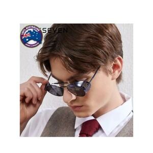 Unisex Retro‎ Round Genuine Steampunk Vintage UV400 Polarized Sunglasses Eyewear